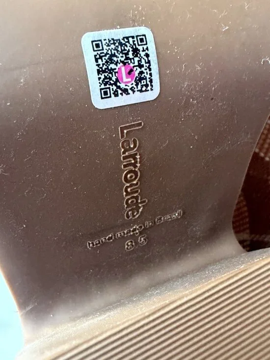 NEW Larroude Wanda Plaid Chunky Platform Mule Size 8.5 - Picture 9 of 9